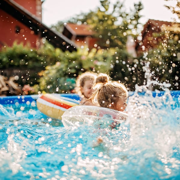 kids in pool