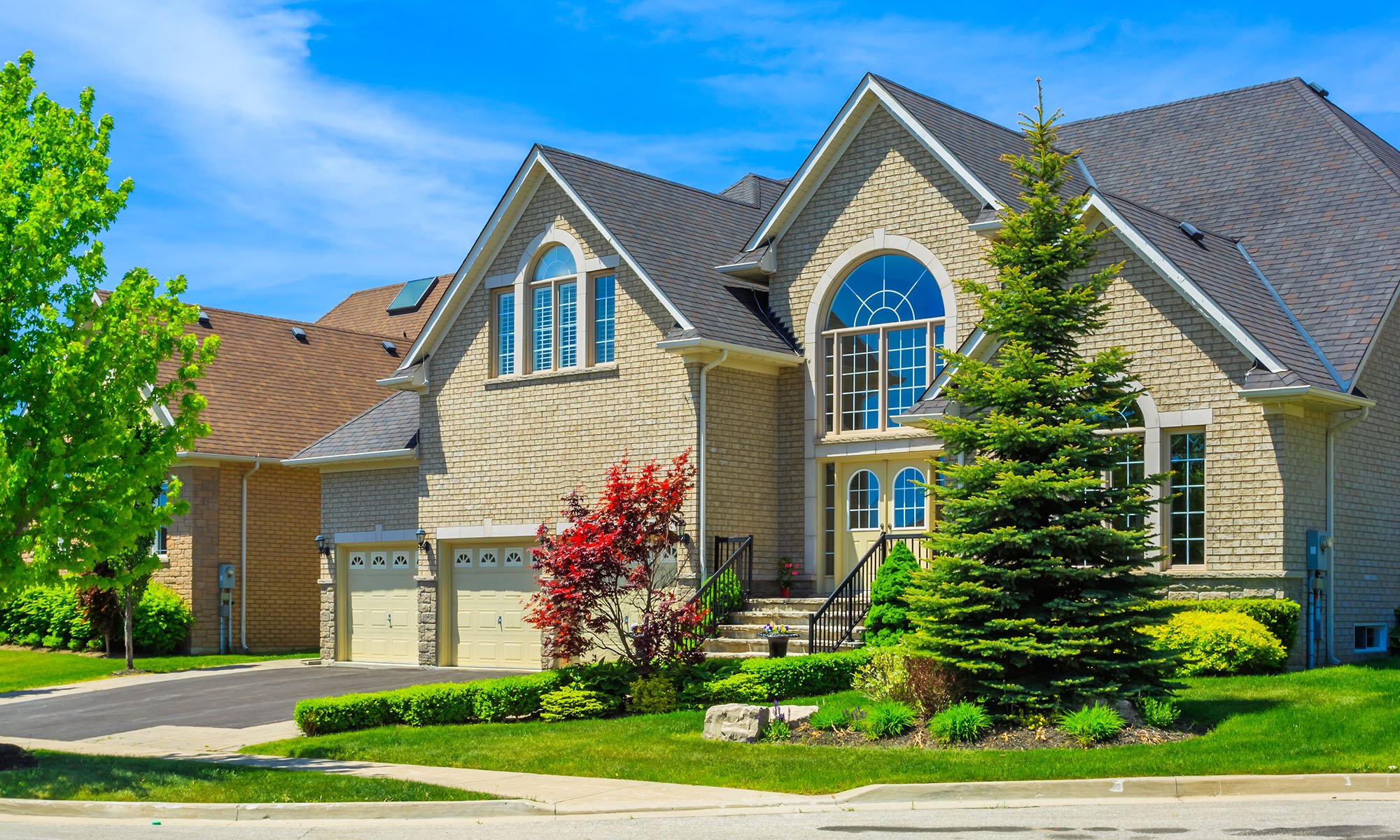 exterior of new house